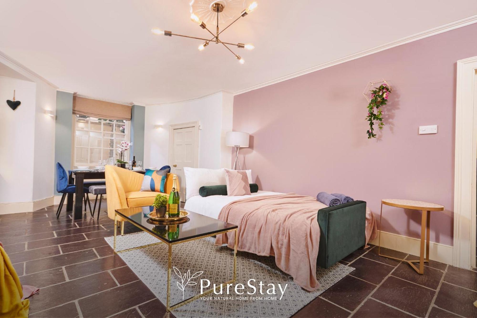 Beautiful 2Bedroom 4 Actual Beds House With Wifi By Purestay Bath Extérieur photo