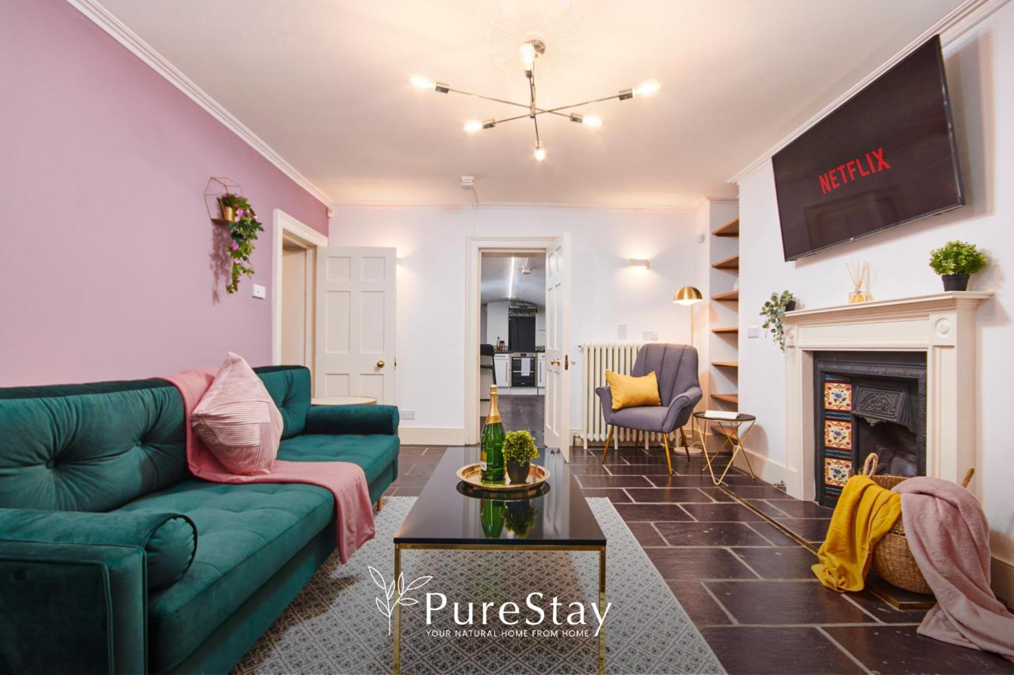 Beautiful 2Bedroom 4 Actual Beds House With Wifi By Purestay Bath Extérieur photo