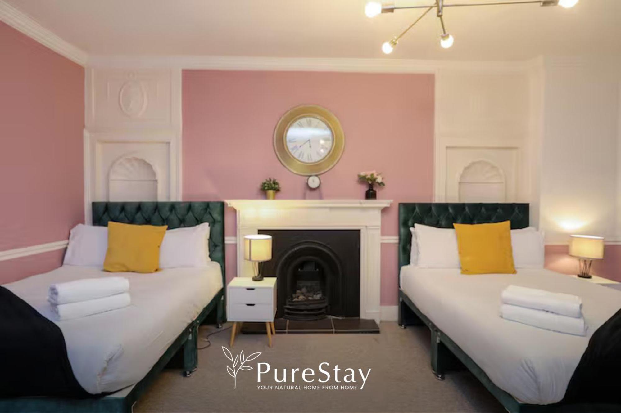 Beautiful 2Bedroom 4 Actual Beds House With Wifi By Purestay Bath Extérieur photo